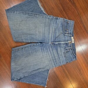 Madewell Leg Cropped Denim Blue Jeans